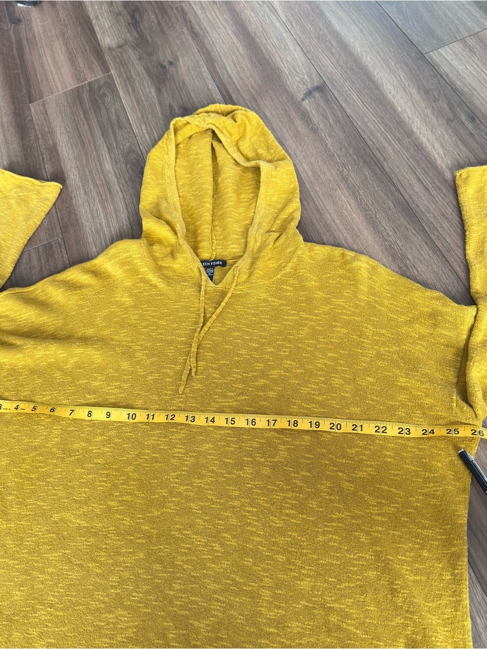 EILEEN FISHER Hooded Top Organic  linen & cotton blended Women's size S Oversize - Picture 10 of 11